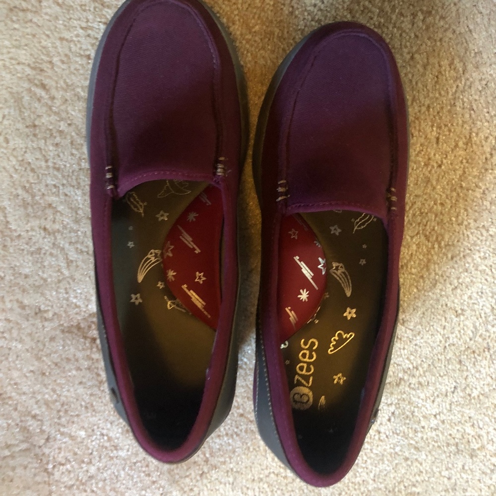 Plun suede wedge loafers